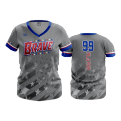 3742 WOMENS V NECK BRAVE-1