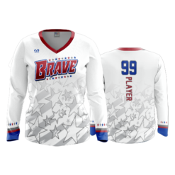 3742 WOMENS V NECK LONGSLEEVE BRAVE-2