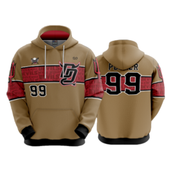 3796 UNISEX FLEECE HOODY GOLD-1