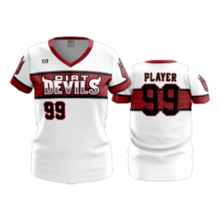 3796 WOMENS V NECK WHITE-1