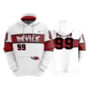 3796 UNISEX FLEECE HOODY WHITE-1