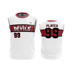 3796 MENS SPORT CREW NECK SLEEVELESS WHITE-1