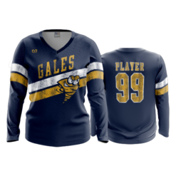 3786 WOMENS V NECK LONGSLEEVE LANCASTER-GALES-DISTRESS