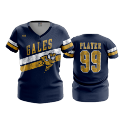 3786 WOMENS V NECK LANCASTER-GALES-DISTRESS
