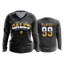 3786 WOMENS V NECK LONGSLEEVE LANCASTER-GALES