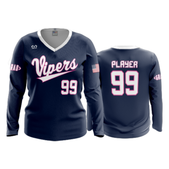 3801 WOMENS V NECK LONGSLEEVE GC-VIPERS-2024-1