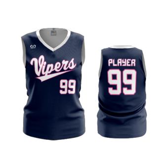 3801 WOMENS V NECK SLEEVELESS GC-VIPERS-2024-1