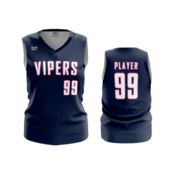 3801 WOMENS V NECK SLEEVELESS GC-VIPERS-2024-6