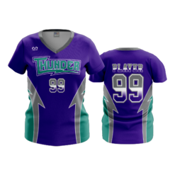 3809 WOMENS V NECK THUNDER-FP-2