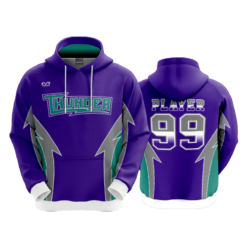 3809 UNISEX FLEECE HOODY THUNDER-FP-2