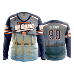 3808 WOMENS V NECK LONGSLEEVE HIT-SQUAD-1