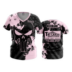 3804 WOMENS V NECK TRI-LAKES-1