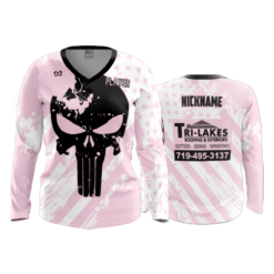 3804 WOMENS V NECK LONGSLEEVE TRI-LAKES-2