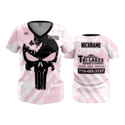 3804 WOMENS V NECK TRI-LAKES-2