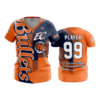 3800 WOMENS V NECK EC-BULLETS-1