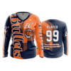 3800 WOMENS V NECK LONGSLEEVE EC-BULLETS-2