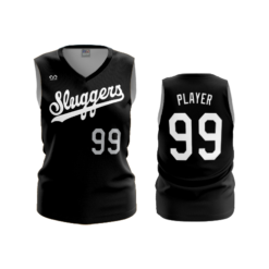 3797 WOMENS V NECK SLEEVELESS SLUGGERS-1