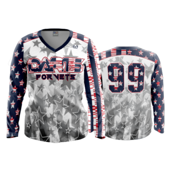 2386 WOMENS V NECK LONGSLEEVE DARTS-FOR-VETS-2