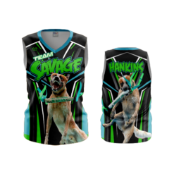 3812 WOMENS V NECK SLEEVELESS TEAM-SAVAGE-1