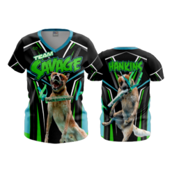 3812 WOMENS V NECK TEAM-SAVAGE-1