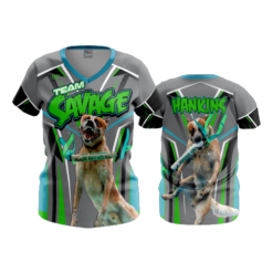 3812 WOMENS V NECK TEAM-SAVAGE-2