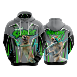 3812 UNISEX FLEECE HOODY TEAM-SAVAGE-2