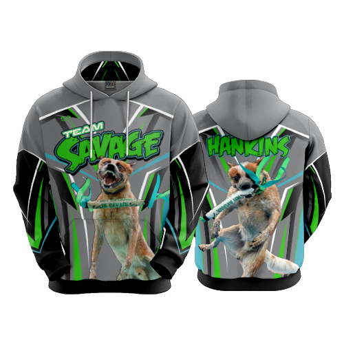 3812 UNISEX FLEECE HOODY TEAM-SAVAGE-2