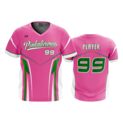 2847 MENS SPORT V NECK PINKALICIOUS-PINKGREEN