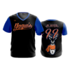 1368 MENS SPORT V NECK YAQUIS-BLK-BLU-SPIRIT
