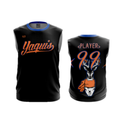 1368 MENS SPORT CREW NECK SLEEVELESS YAQUIS-BLK-BLU-SPIRIT