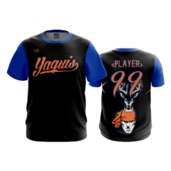 1368 MENS SPORT CREW NECK YAQUIS-BLK-BLU-SPIRIT