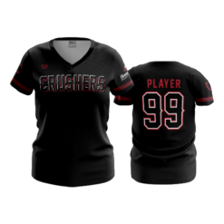 3819 WOMENS V NECK CRUSHERS-2