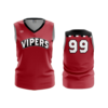 3818 WOMENS V NECK SLEEVELESS VIPERS-BASKETBALL