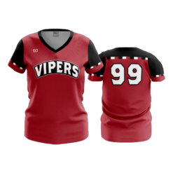3818 WOMENS V NECK VIPERS-BASKETBALL