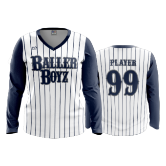 2637 WOMENS V NECK LONGSLEEVE BALLER-BOYZ-2