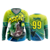 3822 WOMENS V NECK LONGSLEEVE O-SEA-D-1