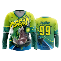 3822 WOMENS V NECK LONGSLEEVE O-SEA-D-1