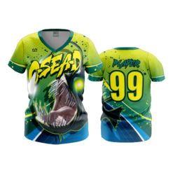 3822 WOMENS V NECK O-SEA-D-1