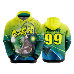 3822 UNISEX FLEECE HOODY O-SEA-D-1
