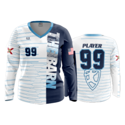 3821 WOMENS V NECK LONGSLEEVE THE-BARN-2