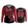 1375 WOMENS V NECK LONGSLEEVE DOGS-2