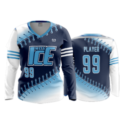 3656 WOMENS V NECK LONGSLEEVE MOV-ICE-1