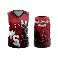 3817 WOMENS V NECK SLEEVELESS WESTERVILLE-S-BOWLING