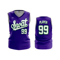 3612 WOMENS V NECK SLEEVELESS SWAT-1