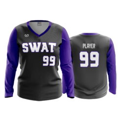 3612 WOMENS V NECK LONGSLEEVE SWAT1OU-1