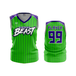 3664 WOMENS V NECK SLEEVELESS DIAMOND-BEAST-1