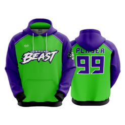 3664 UNISEX FLEECE HOODY DIAMOND-BEAST-1