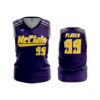 3829 WOMENS V NECK SLEEVELESS MCCLAIN-TIGERS-1