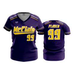 3829 WOMENS V NECK MCCLAIN-TIGERS-1