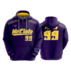 3829 UNISEX FLEECE HOODY MCCLAIN-TIGERS-1